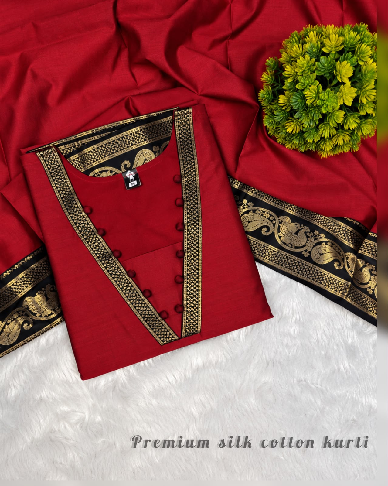 Traditional Silk Cotton kurti ( SILK03)