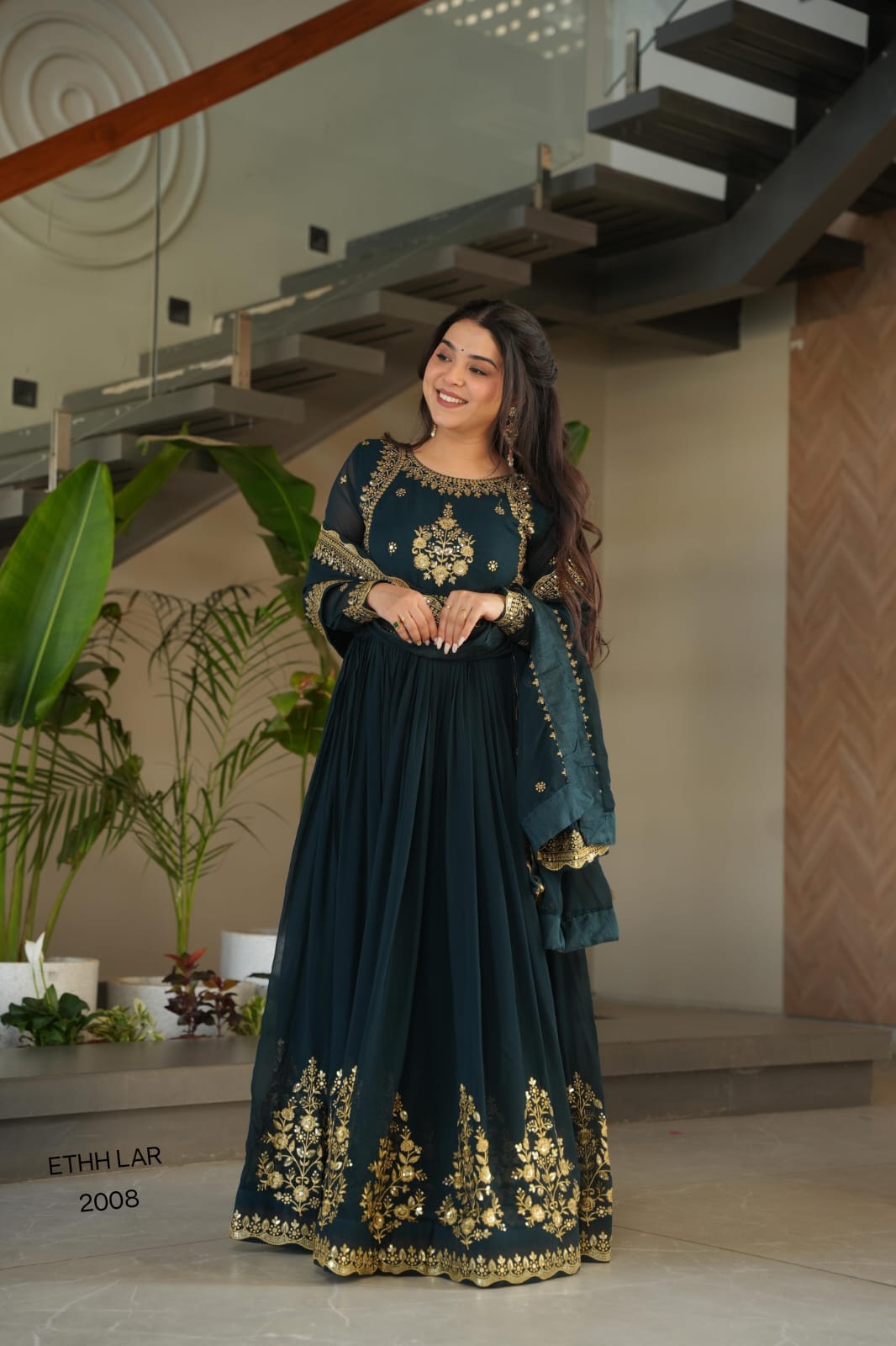 DESIGNER READYMADE GOWN-DUPATTA (DRG01)