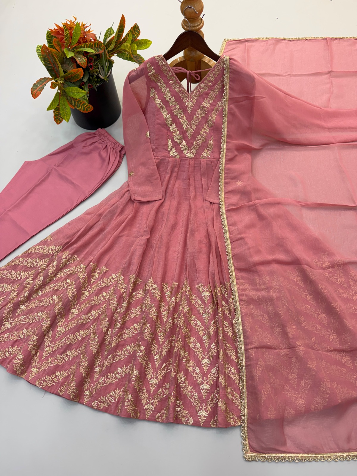 Crunchy Anarkali Gown ( CAG03)