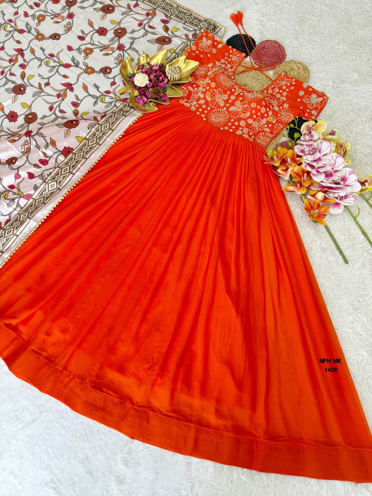 Maggam Work Gown ( MO01)
