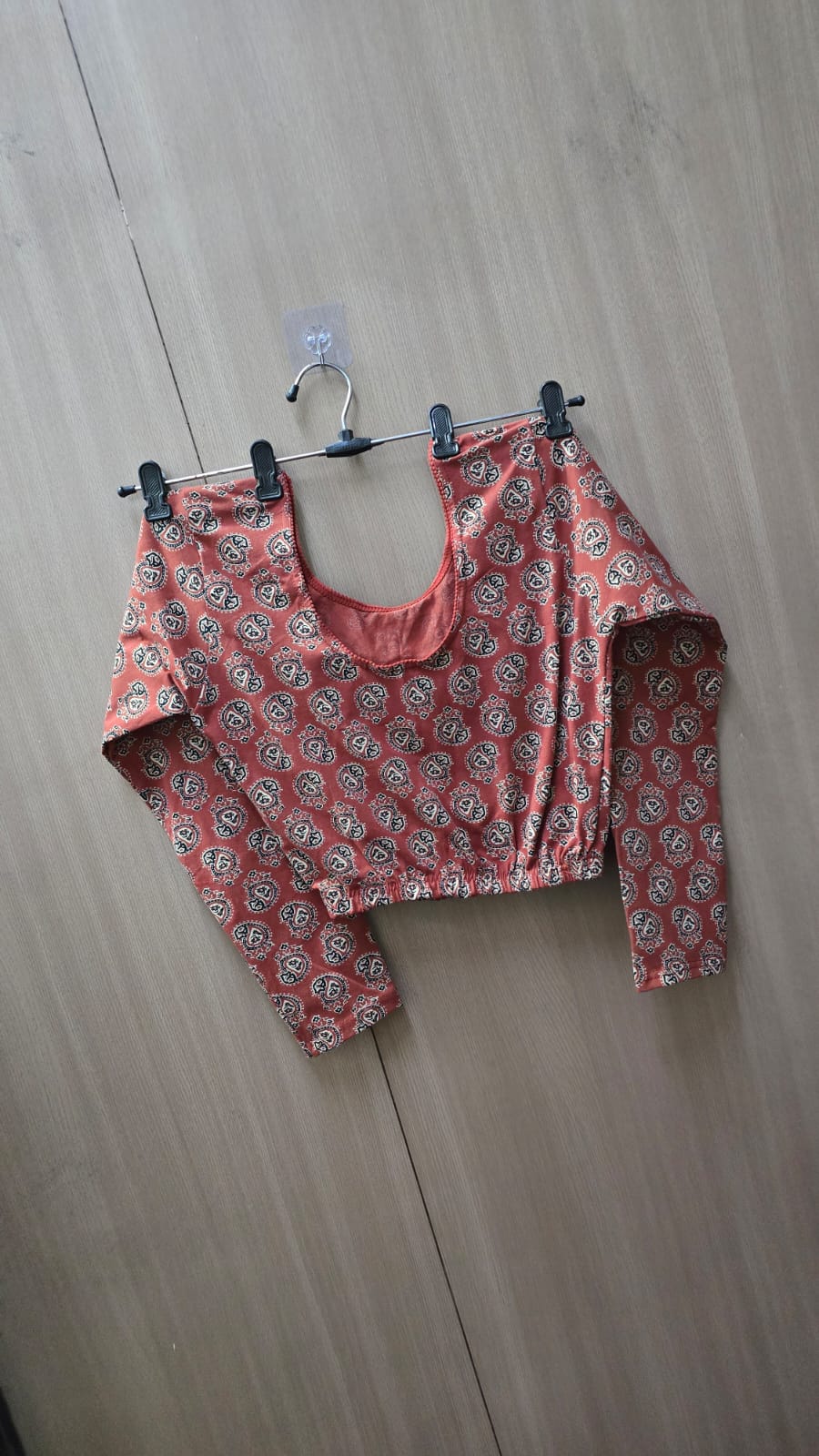Full Sleeve Strachable kalamkari blouse (BL04)