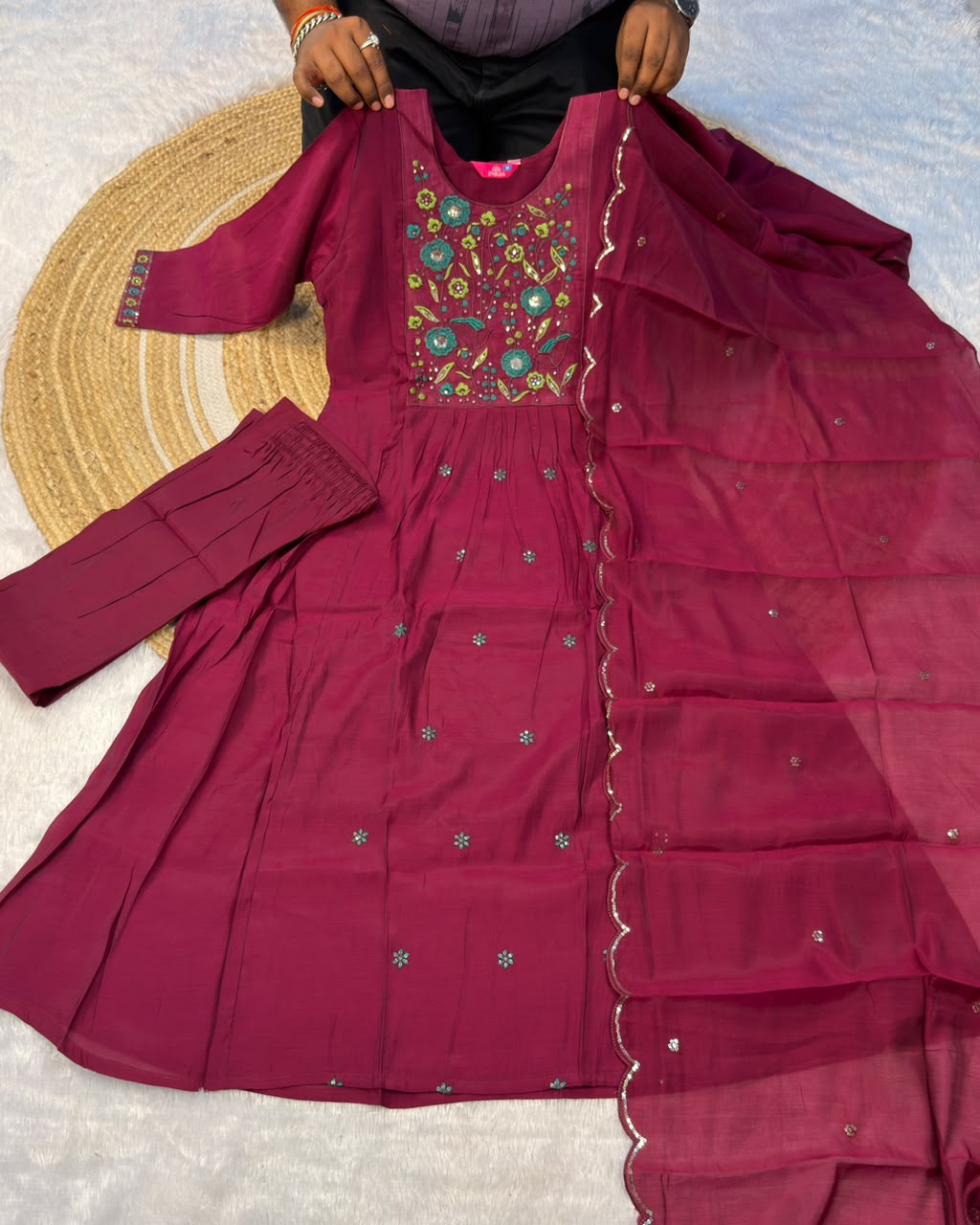 Soft Mul chanderi 3 pcs set (MC05)