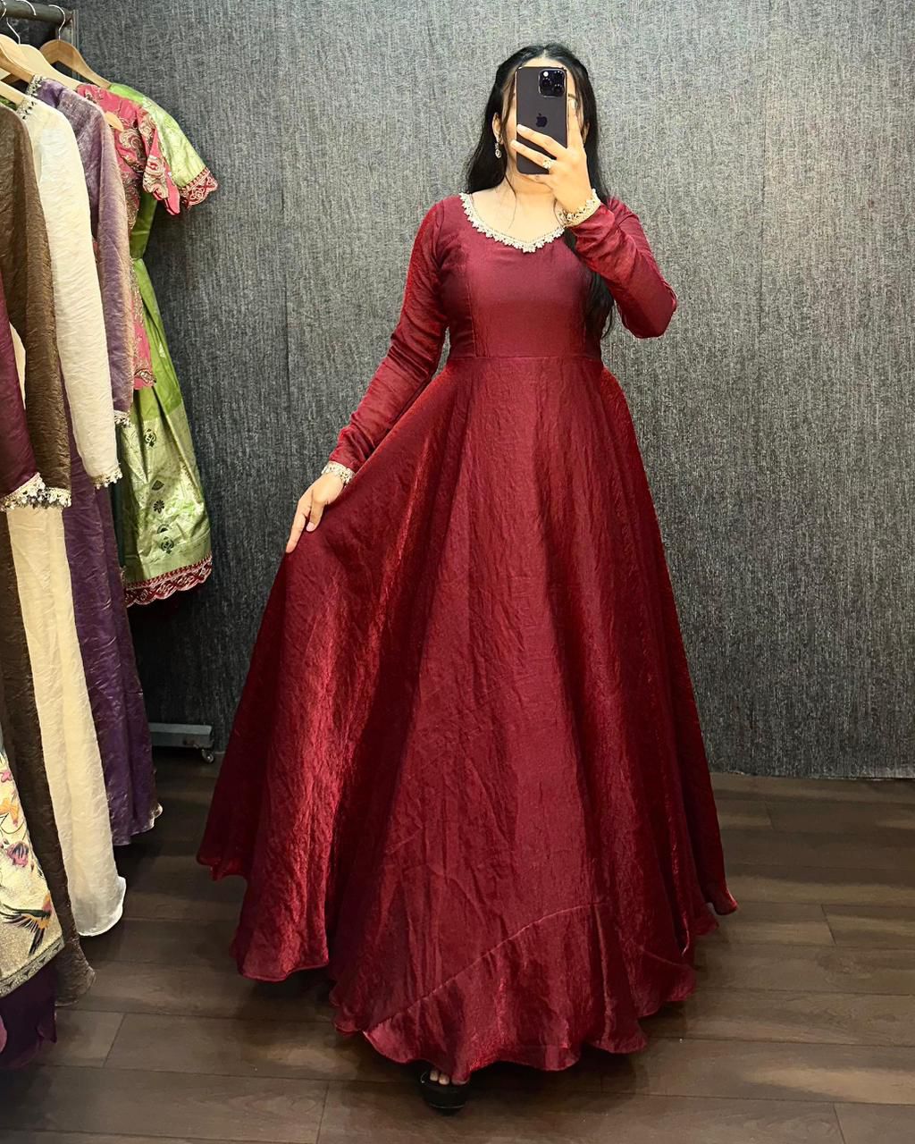 Fendy Silk Premium Designer Gown (FP02)