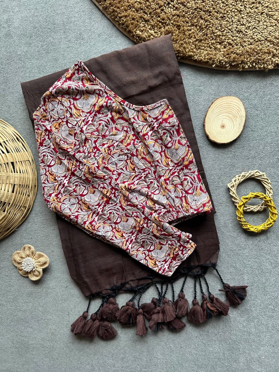 Handloom Khadi Cotton Saree Combo (A11)