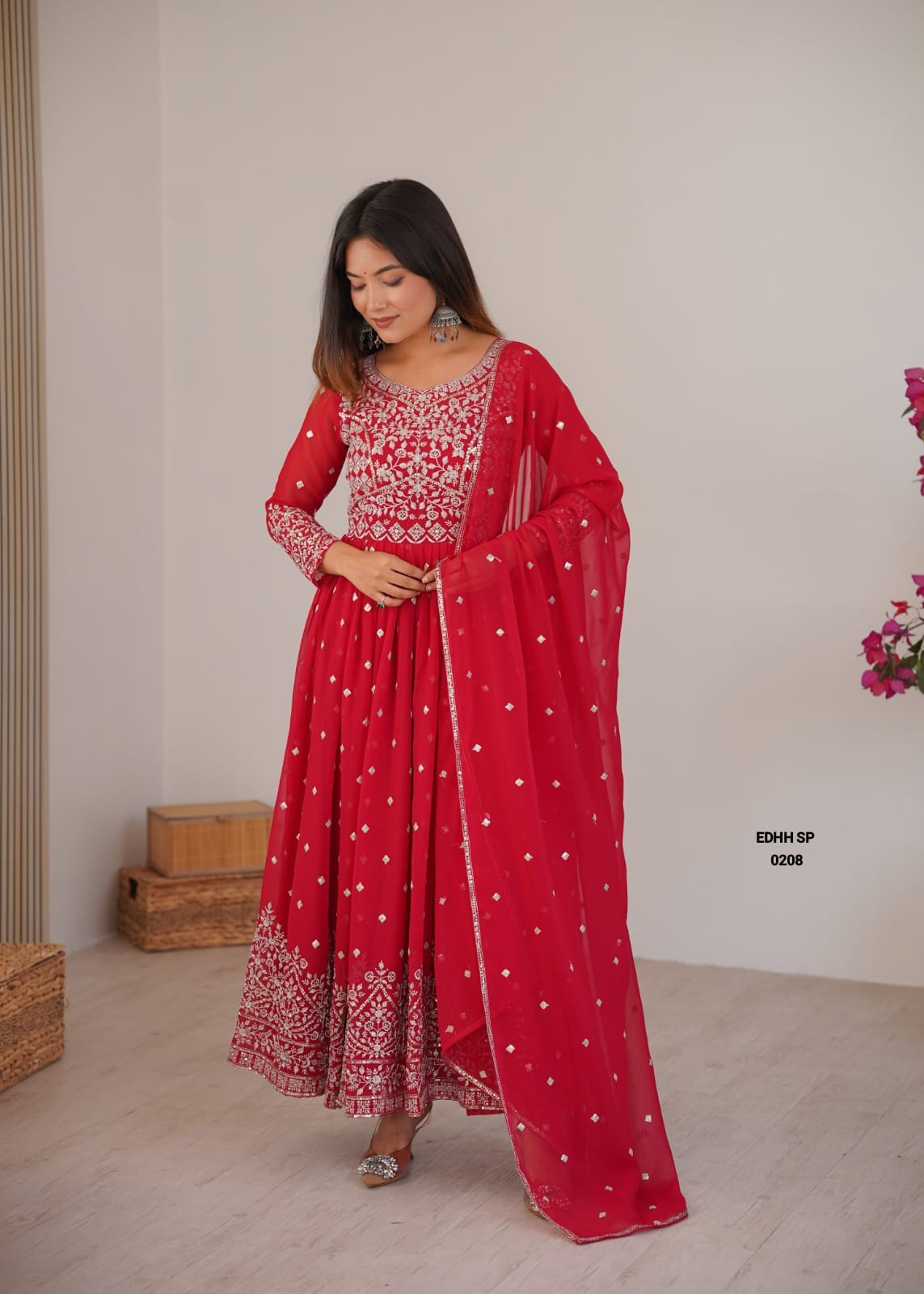 Heavy Faux Georgette Anarkali (FGA03)