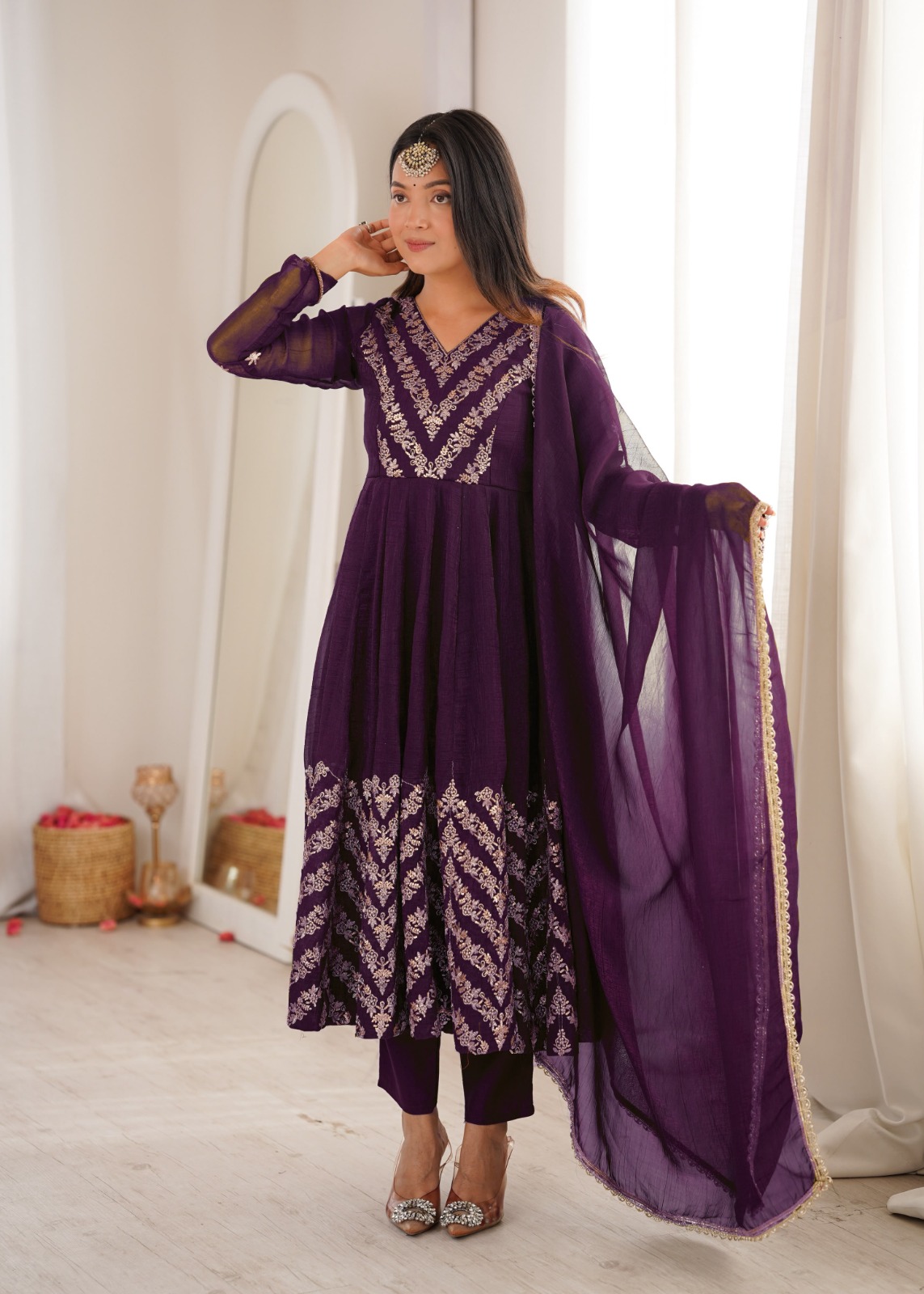 Crunchy Anarkali Gown ( CAG04)