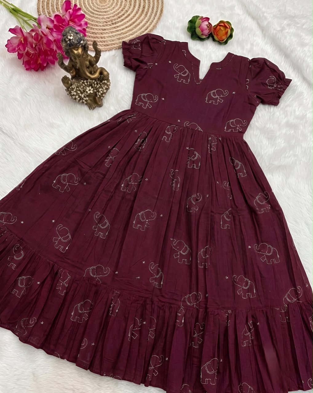 SLUB COTTON ANARKALI (A05)