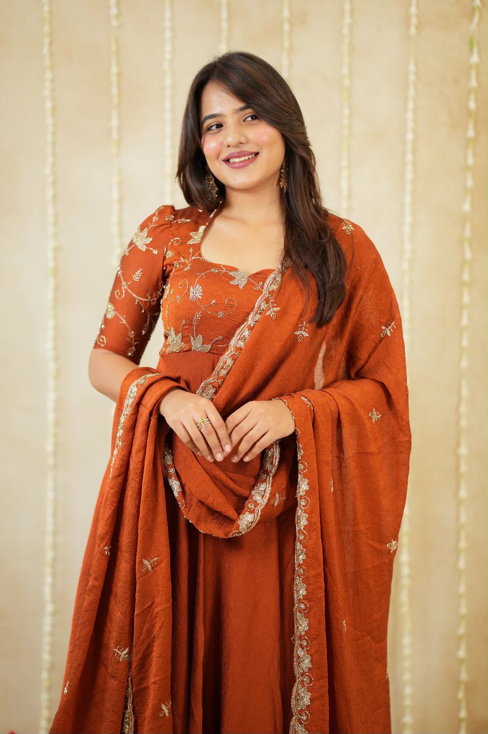 Rangoli Crush Gown + dupatta ( RCG01)
