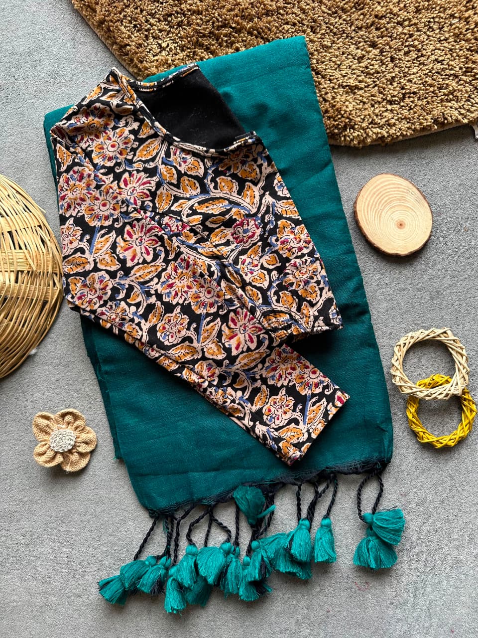 Handloom Khadi Cotton Saree Combo (A18)