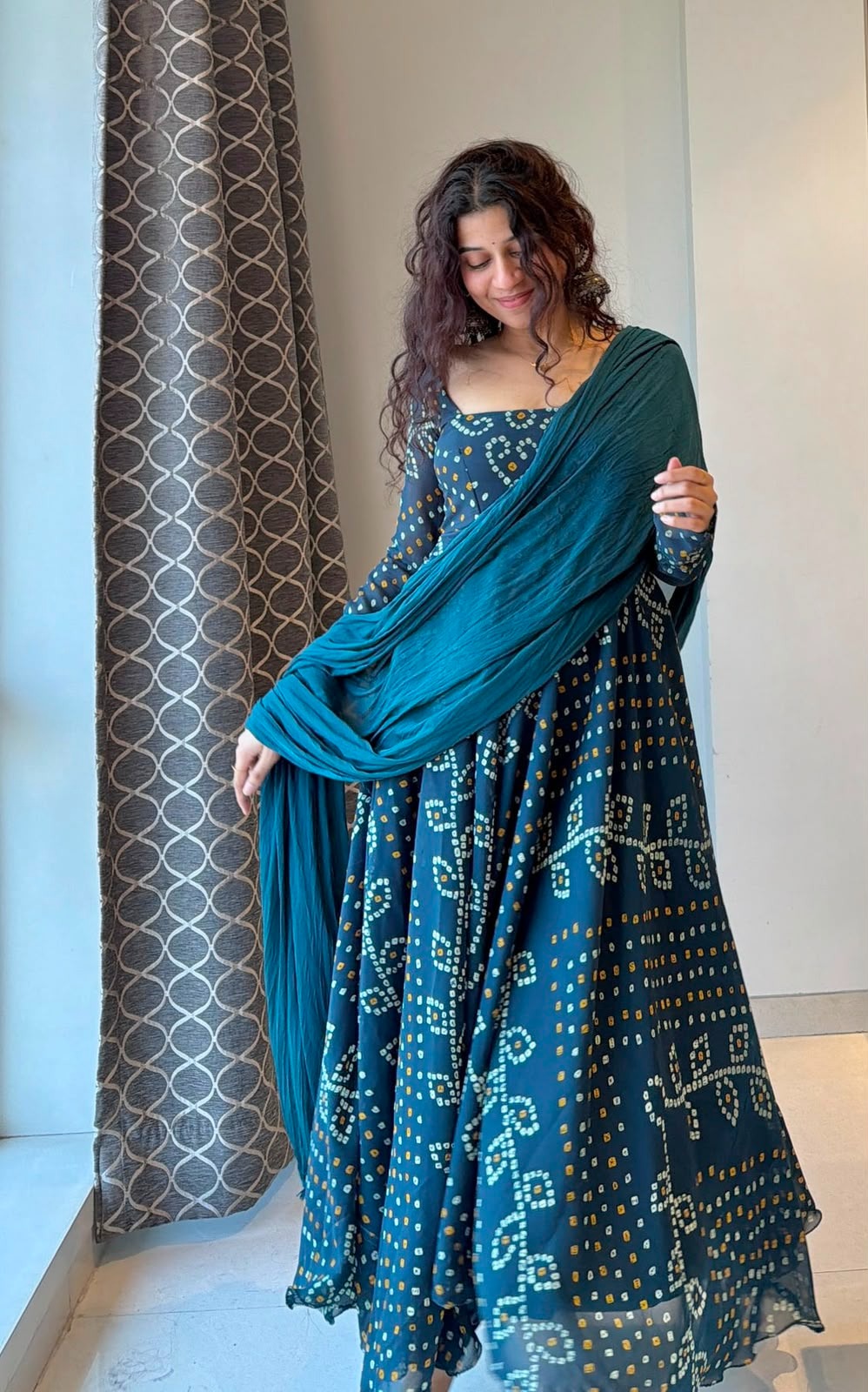 Faux Georgette Anarkali Set (FGA01)