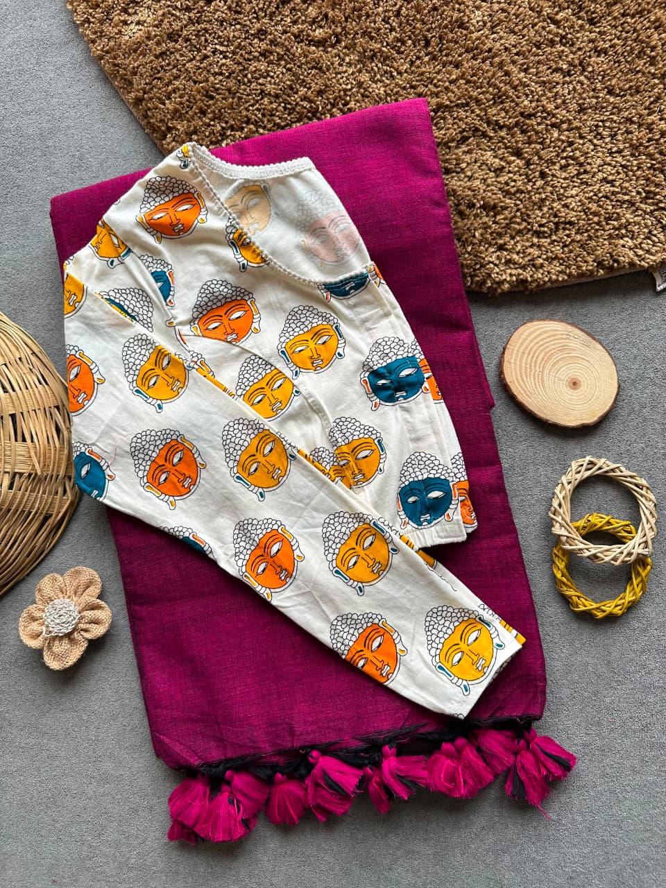 Handloom Khadi Cotton Saree Combo (A4)