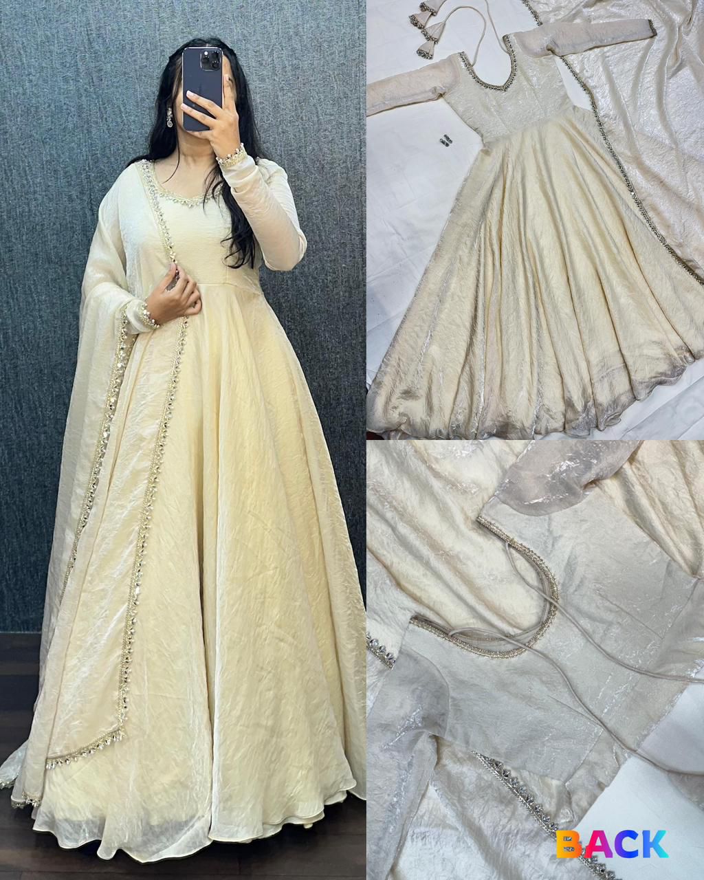 Fendy Silk Premium Designer Gown (FP01)