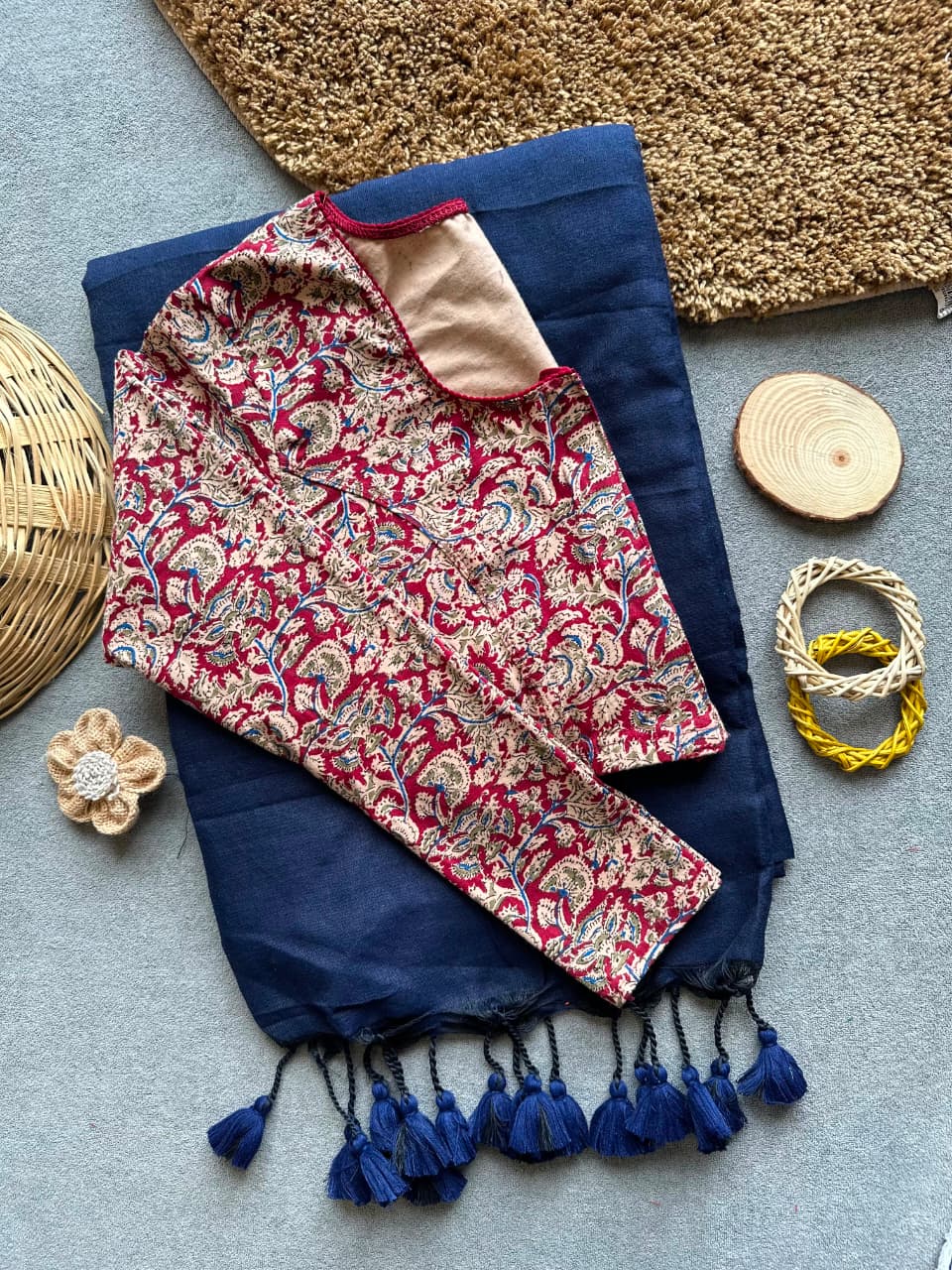Handloom Khadi Cotton Saree Combo (A6)