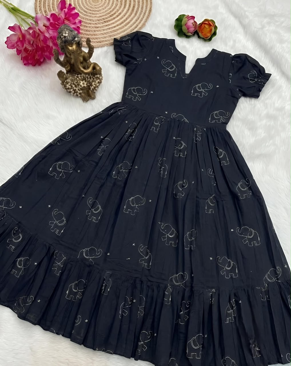 SLUB COTTON ANARKALI (A03)