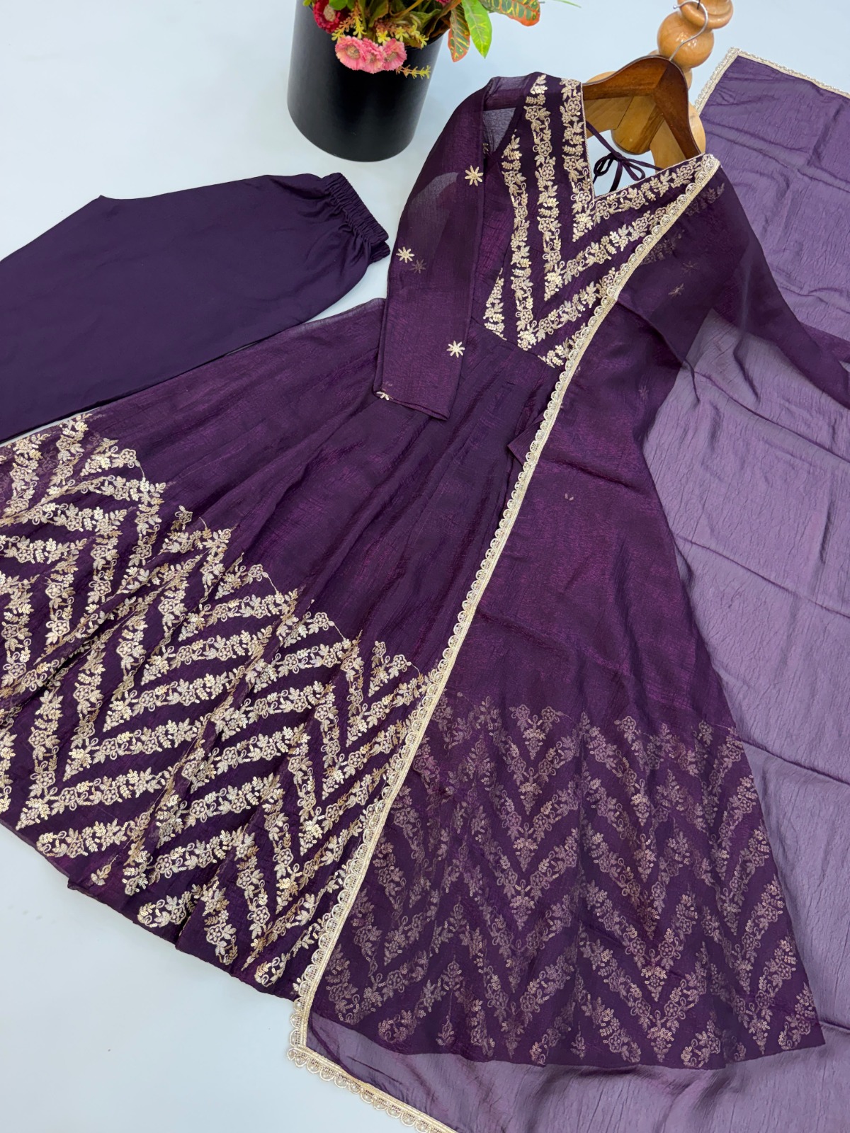 Crunchy Anarkali Gown ( CAG04)