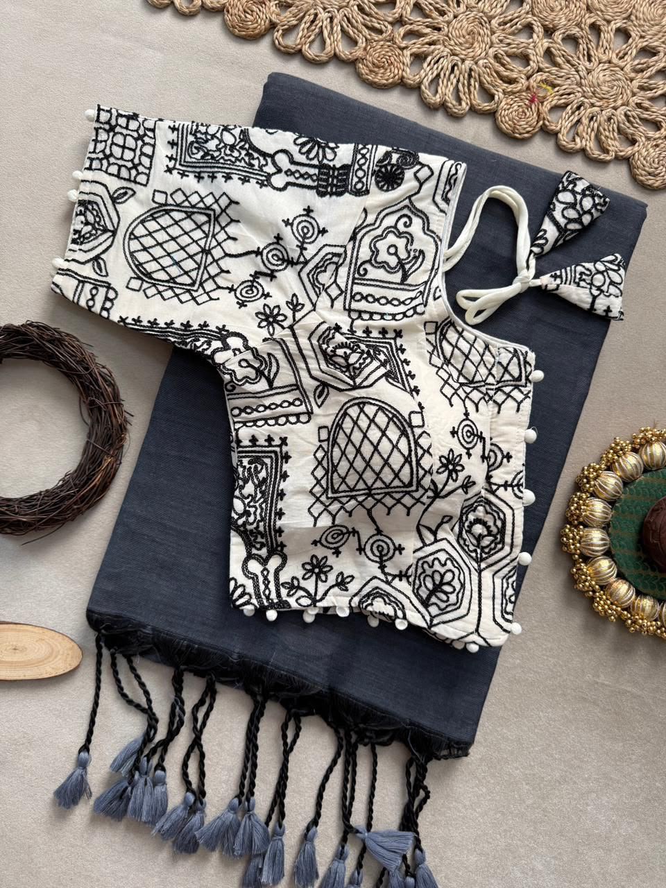 Handloom Khadi  COTTON Saree (KS05)