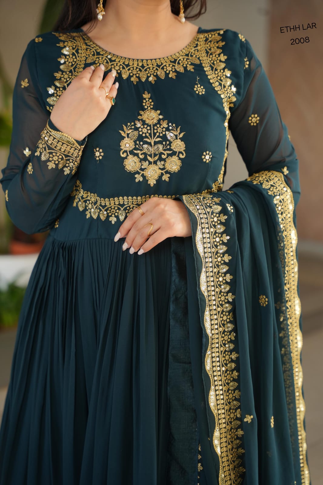 DESIGNER READYMADE GOWN-DUPATTA (DRG01)