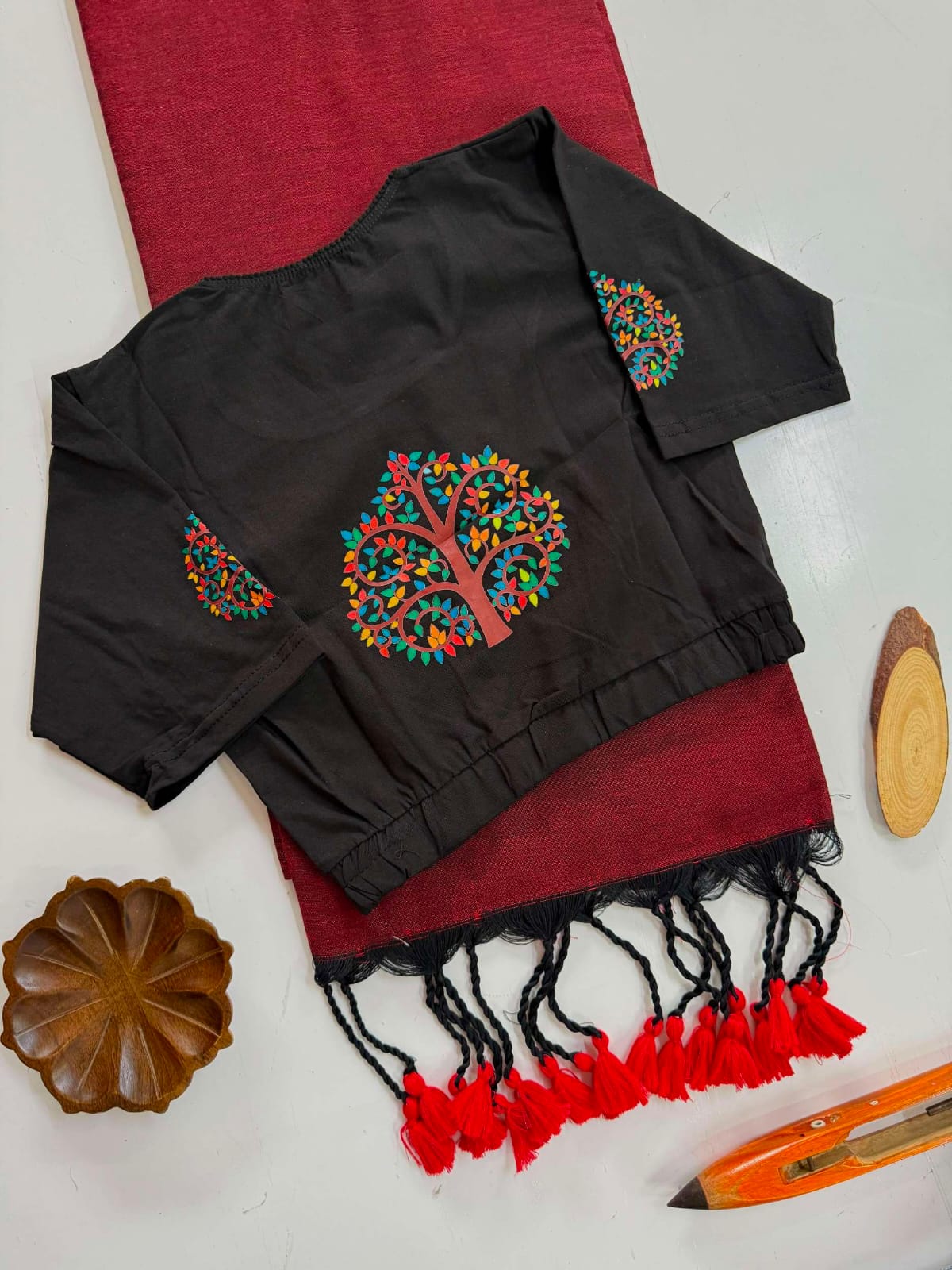Handloom Khadi  COTTON Saree with BLOUSE (SB02)