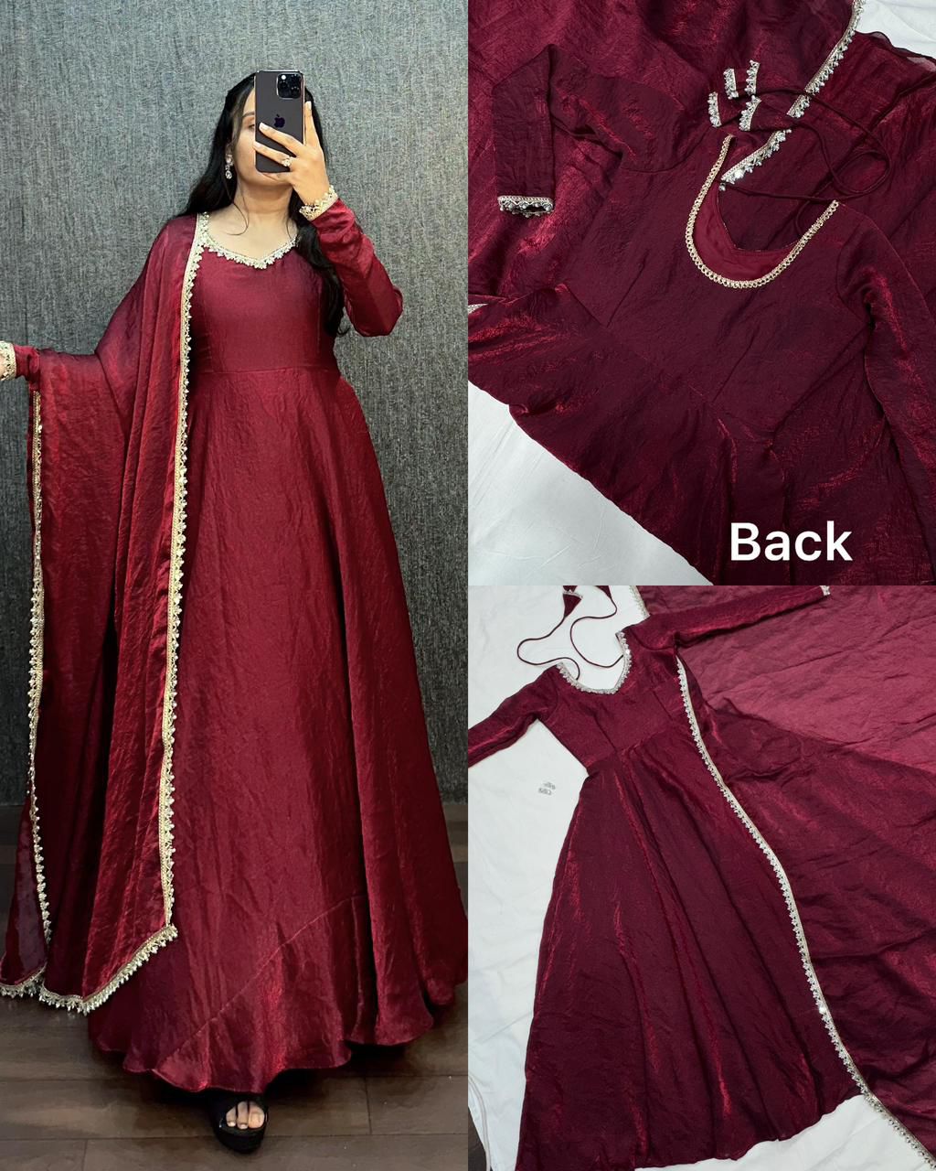 Fendy Silk Premium Designer Gown (FP02)