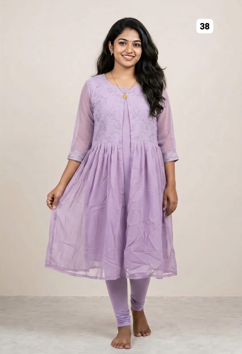 Georgette sequence kurti 38