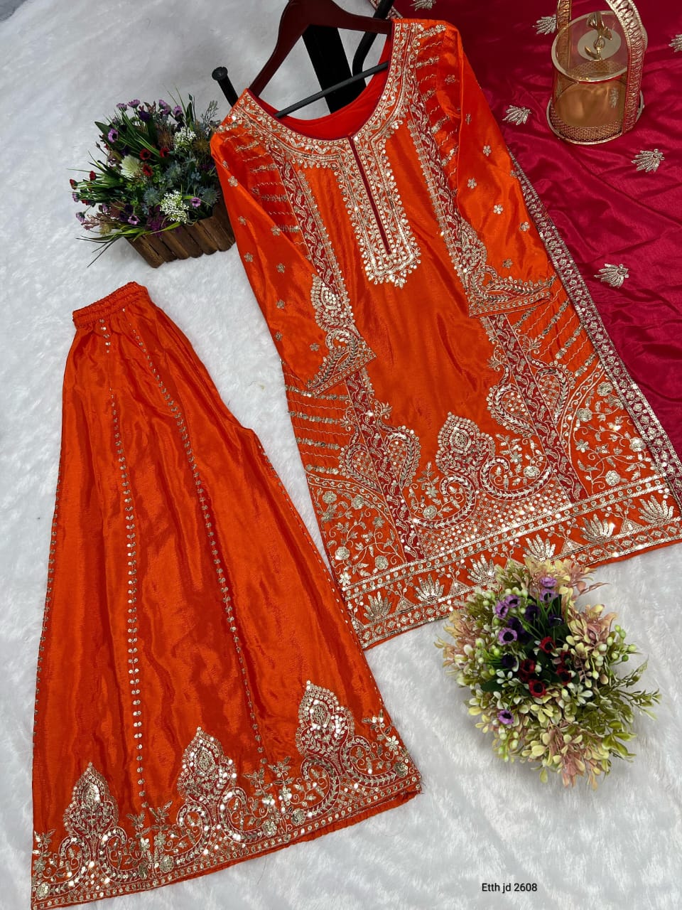 FANCY KURTI PLAZZO SET (FK01)