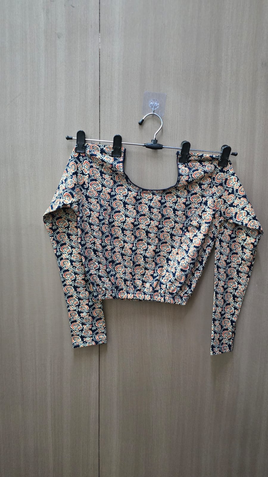 Full Sleeve Strachable kalamkari blouse (BL07)