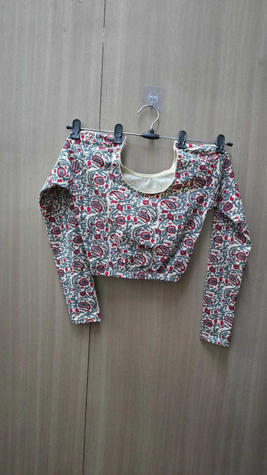 Full Sleeve Strachable kalamkari blouse (BL02)