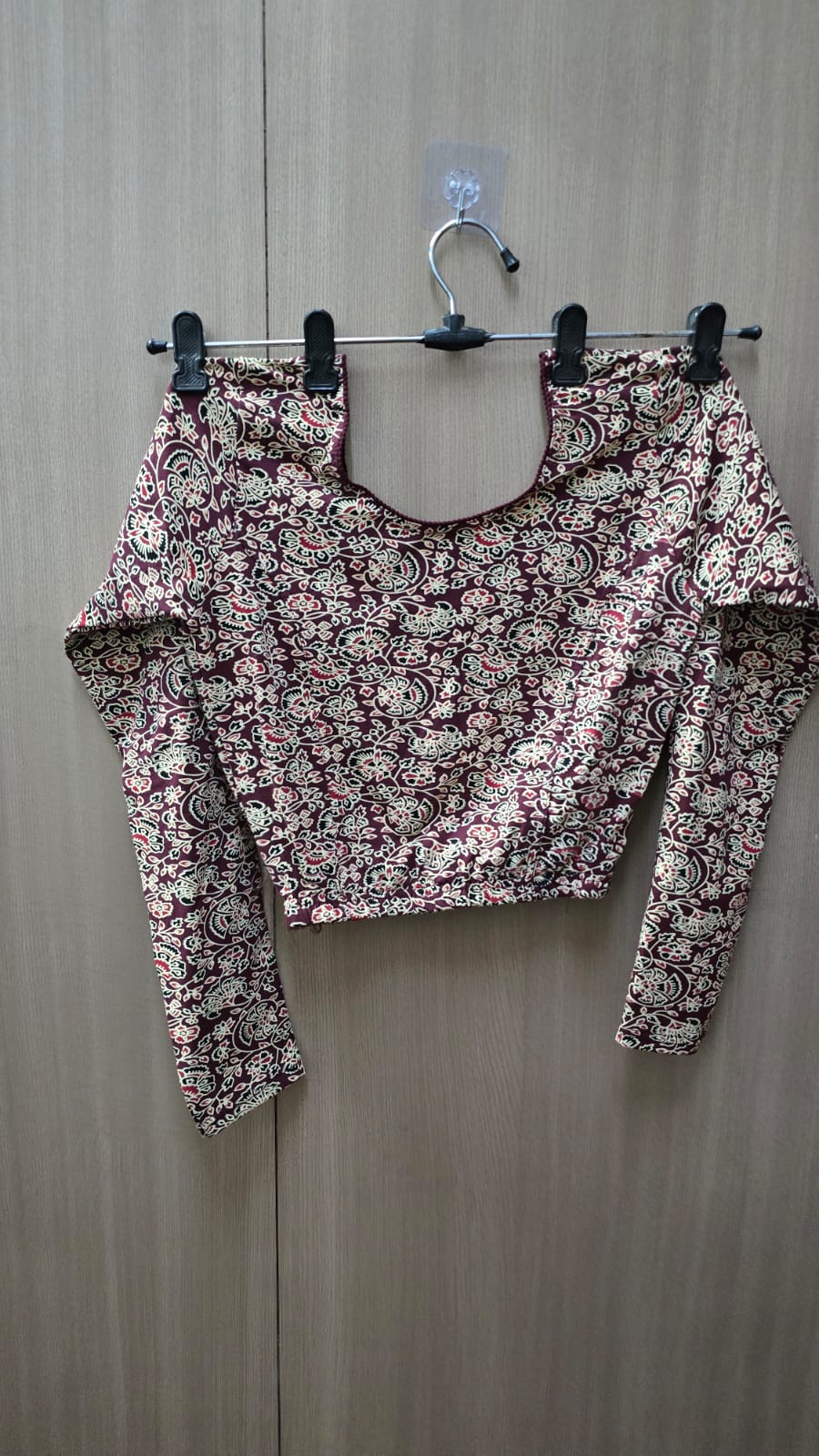 Full Sleeve Strachable kalamkari blouse (BL06)