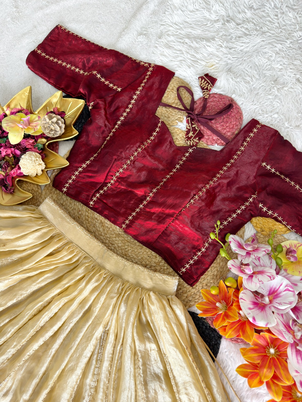 Space Silk Lehenga with Blouse(LB02)