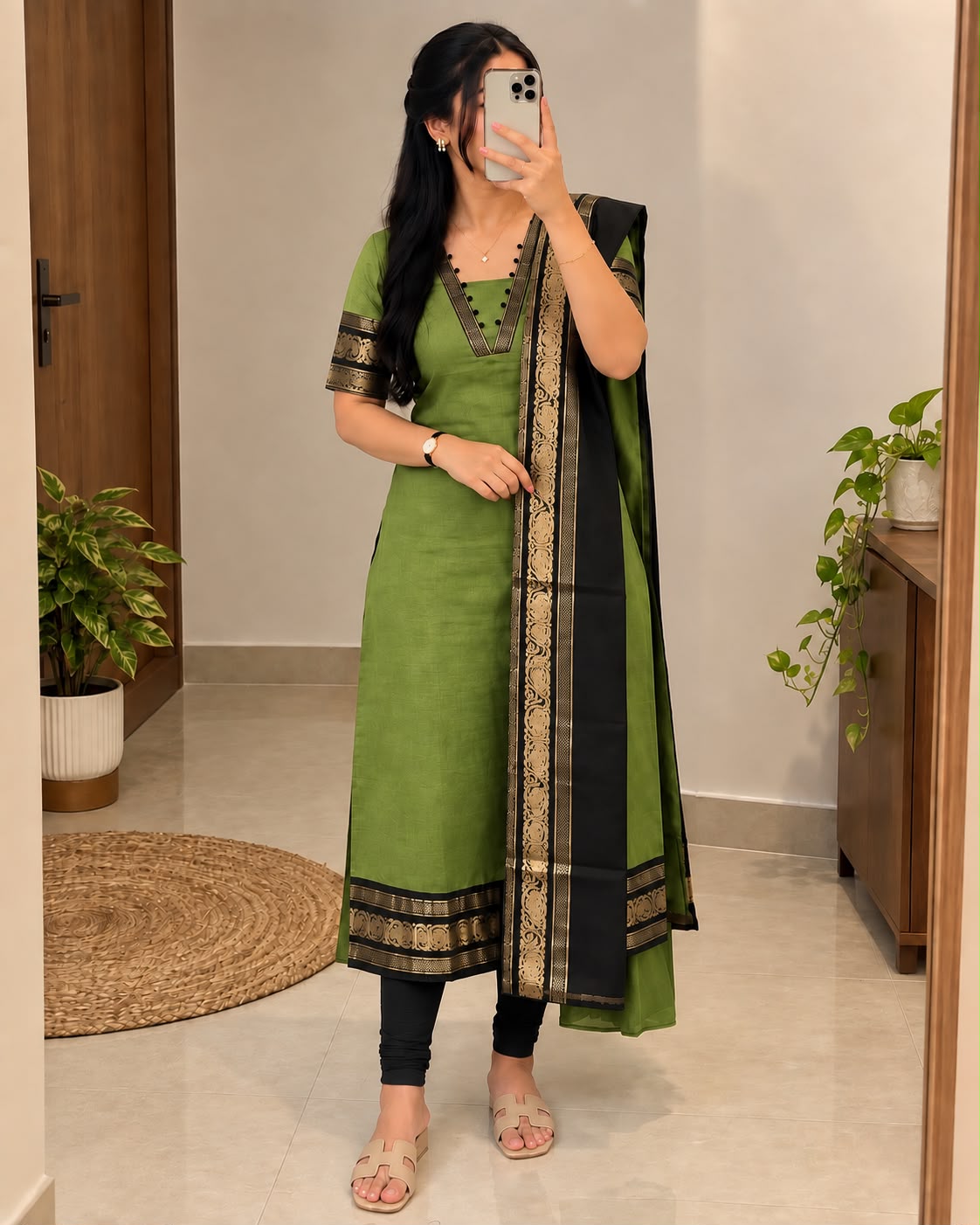 Traditional Silk Cotton kurti ( SILK04)