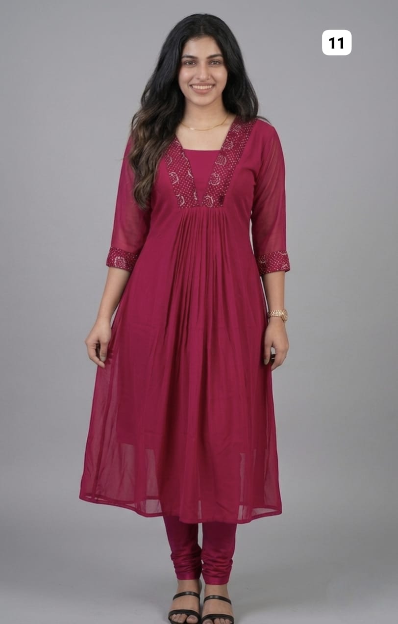 Georgette sequence kurti 11