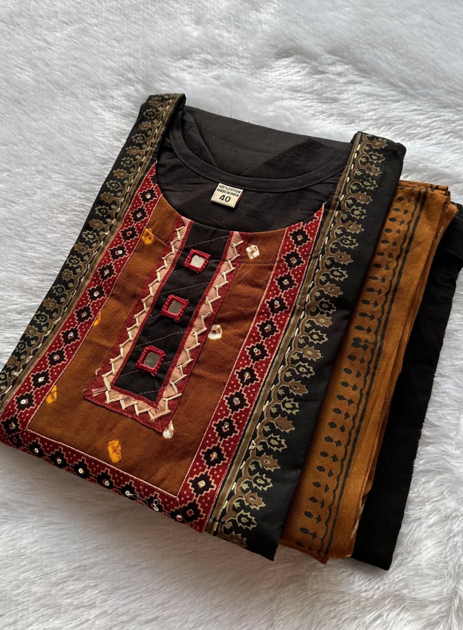 PREMIUM RICH DHABU COTTON SUIT (PK02)