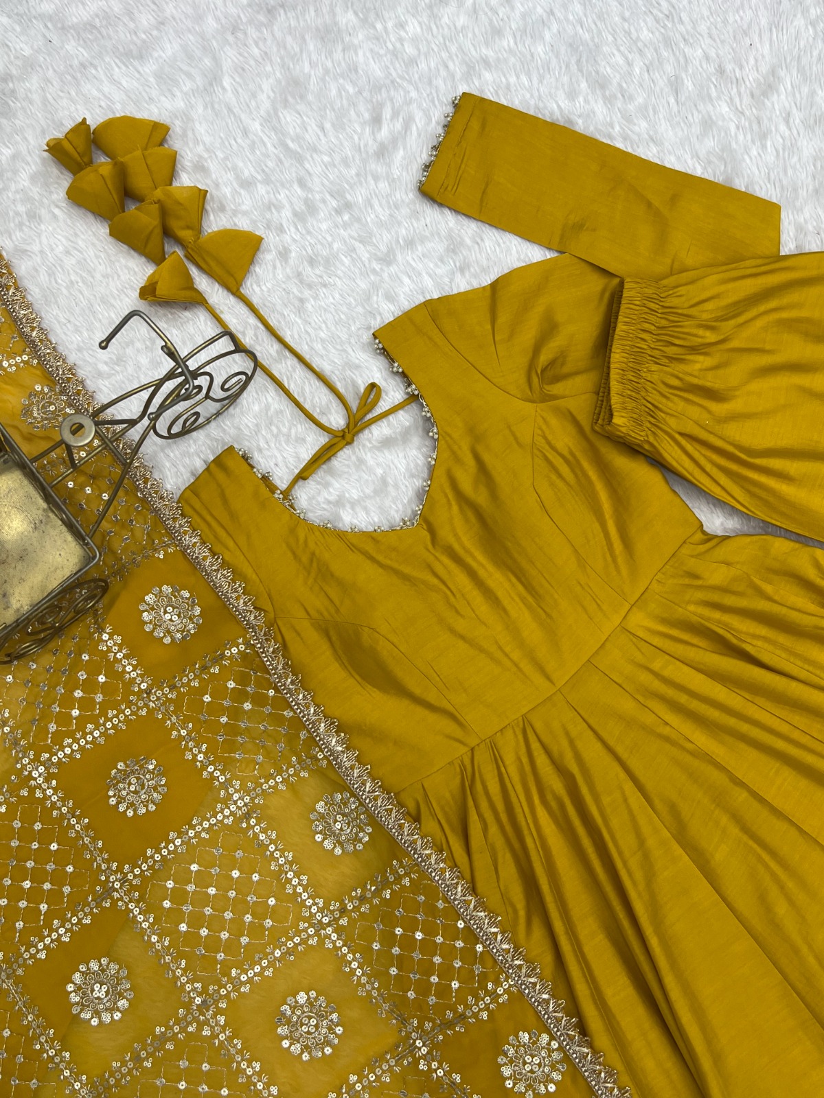 Pure Romansilk Chanderi Anarkali (PRCA01)
