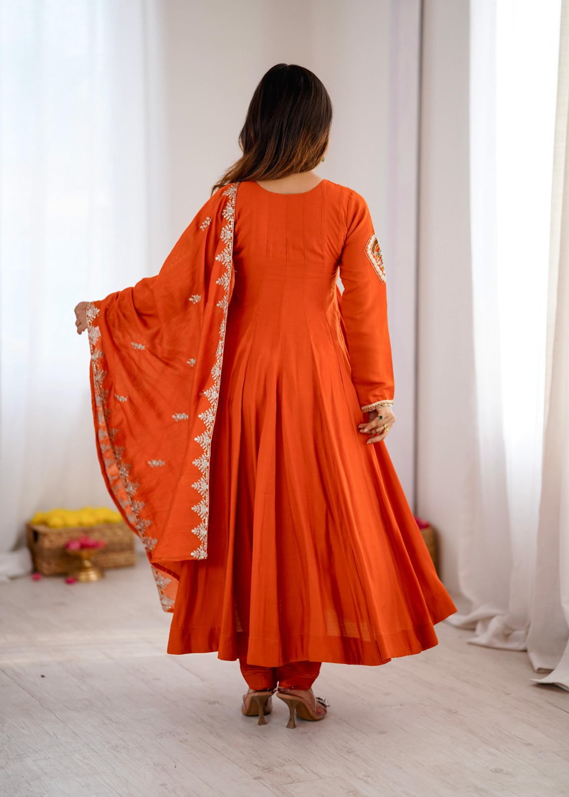 Designer Anarkali Three Piece Set (DA01)