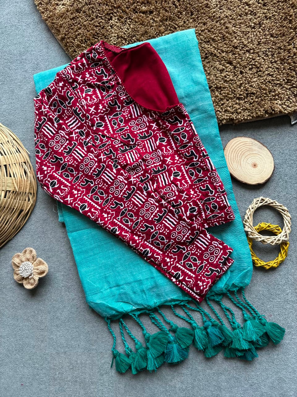 Handloom Khadi Cotton Saree Combo (A15)