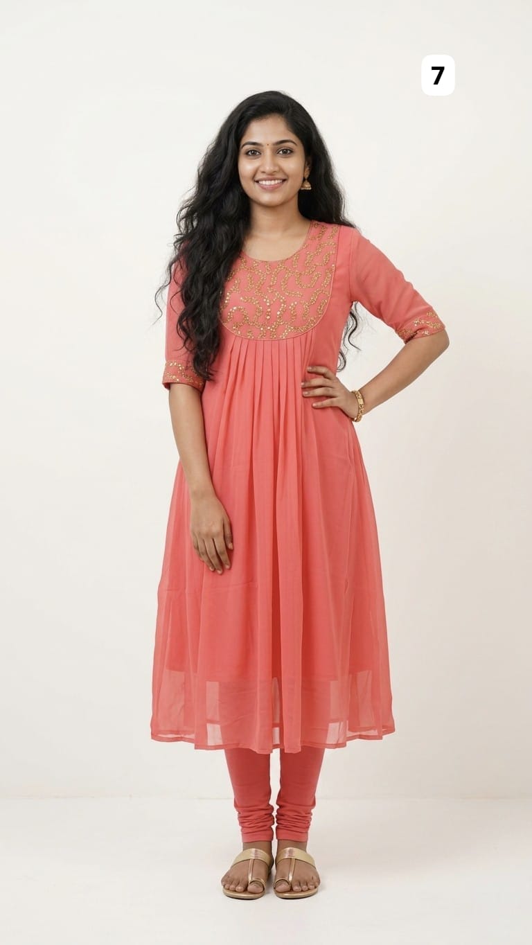 Georgette sequence kurti 07