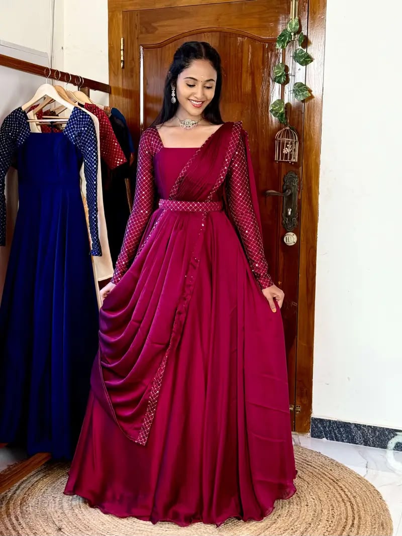 Exquisite Sparkling Anarkali (ESB04)