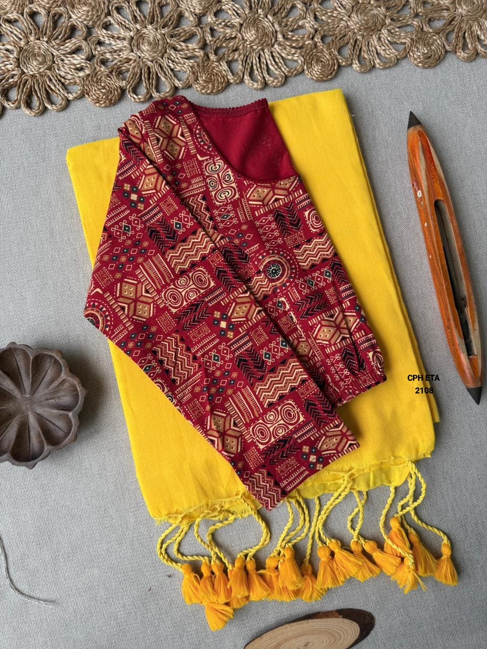 Handloom Khadi Cotton Saree Combo (A34)
