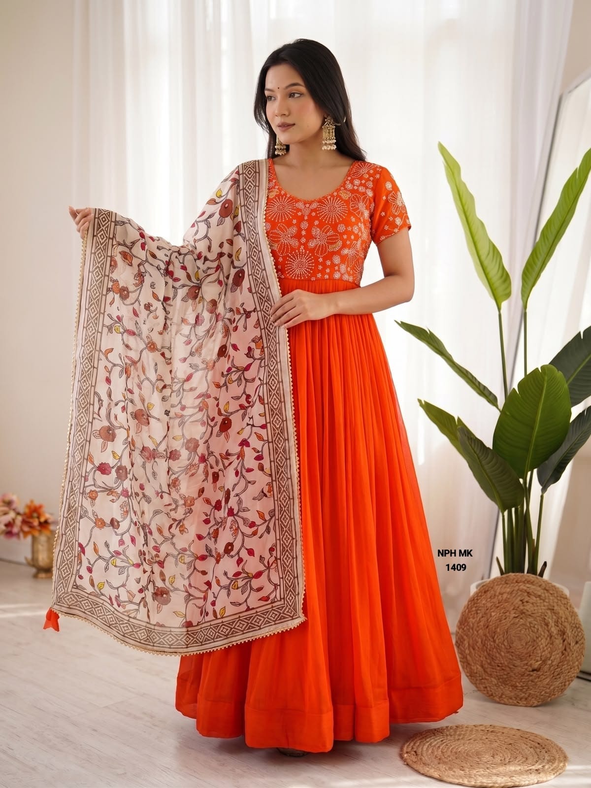 Maggam Work Gown ( MO01)