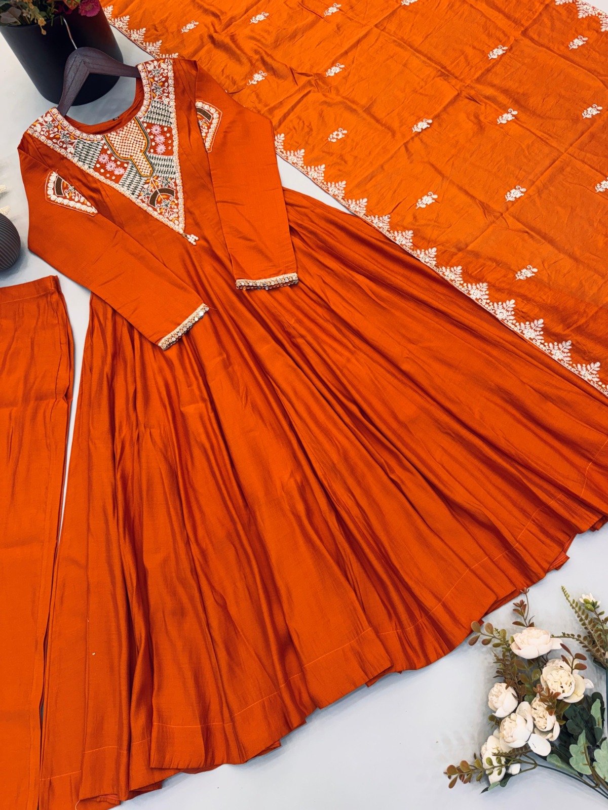 Designer Anarkali Three Piece Set (DA01)