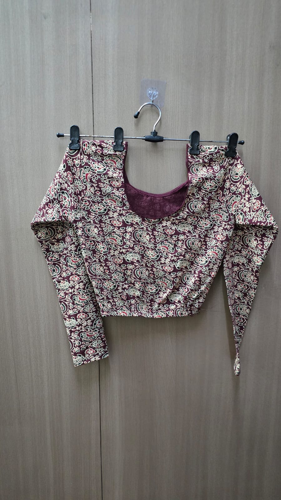 Full Sleeve Strachable kalamkari blouse (BL06)