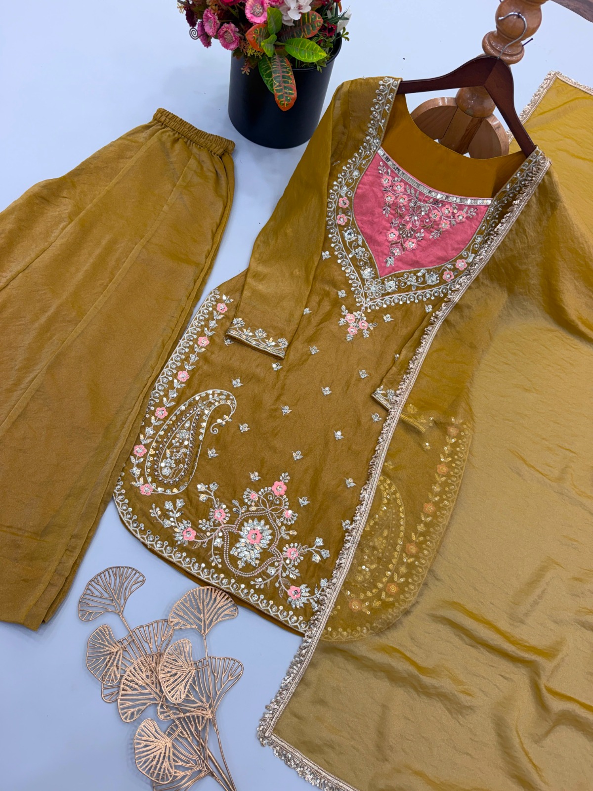 Embroidery Sequence Sharara Set (ES02)