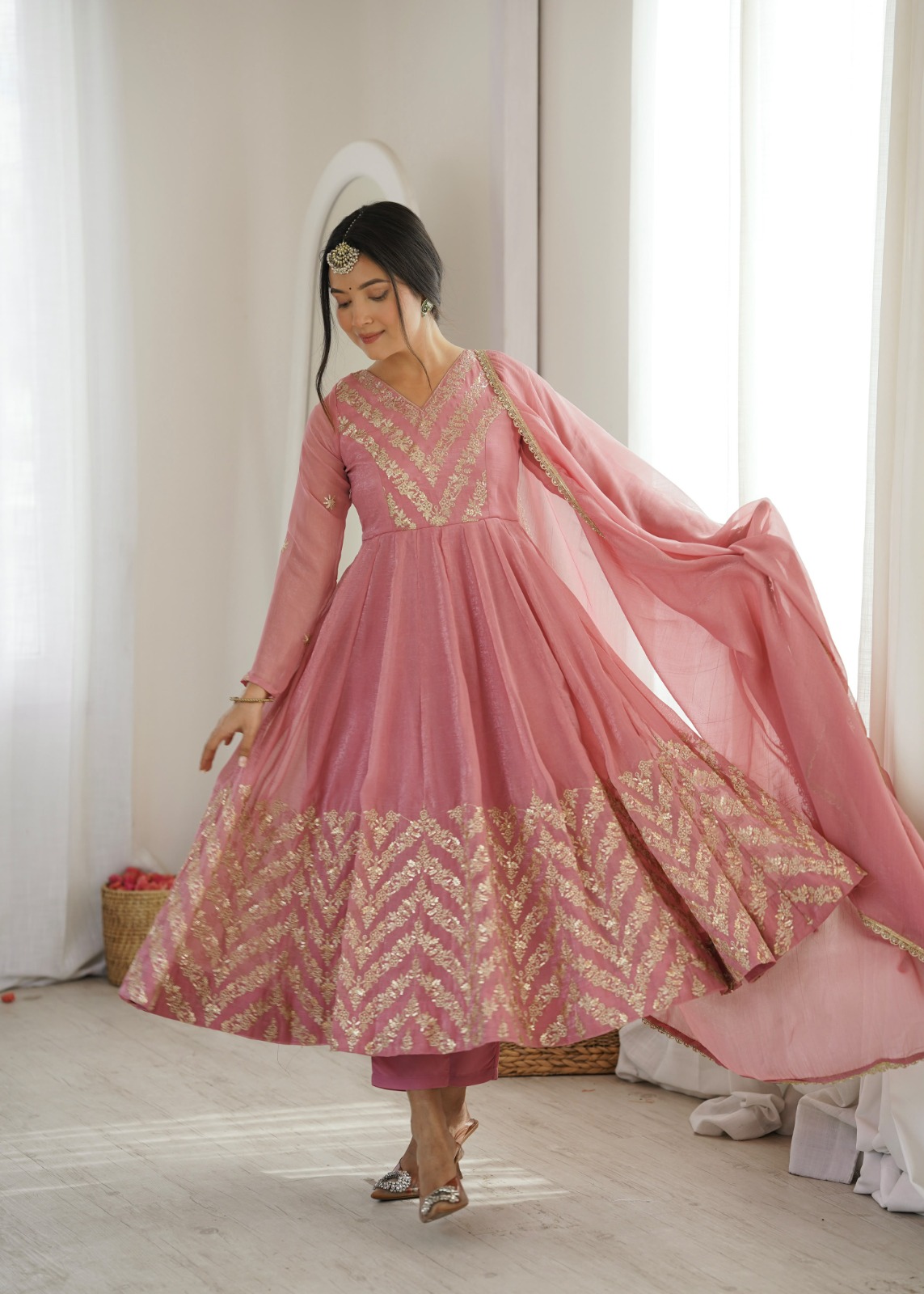 Crunchy Anarkali Gown ( CAG03)