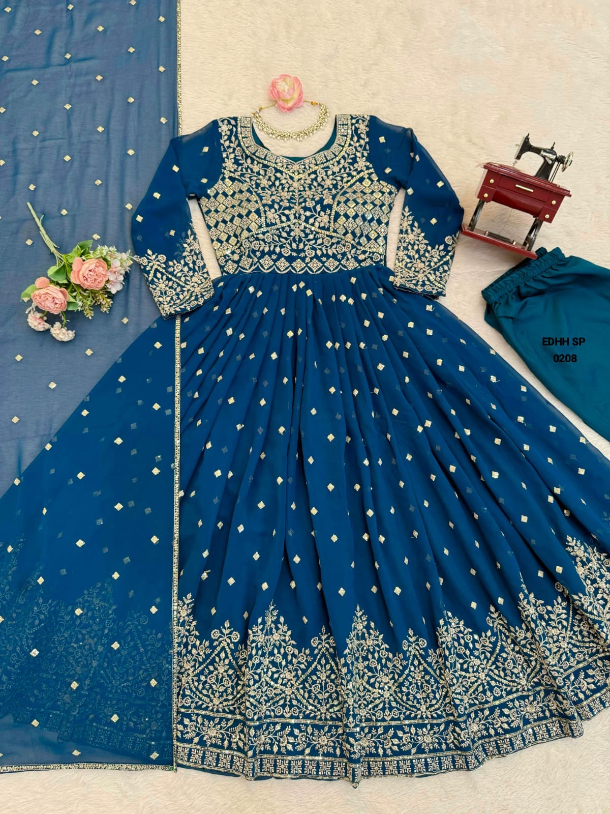 Heavy Faux Georgette Anarkali (FGA01)