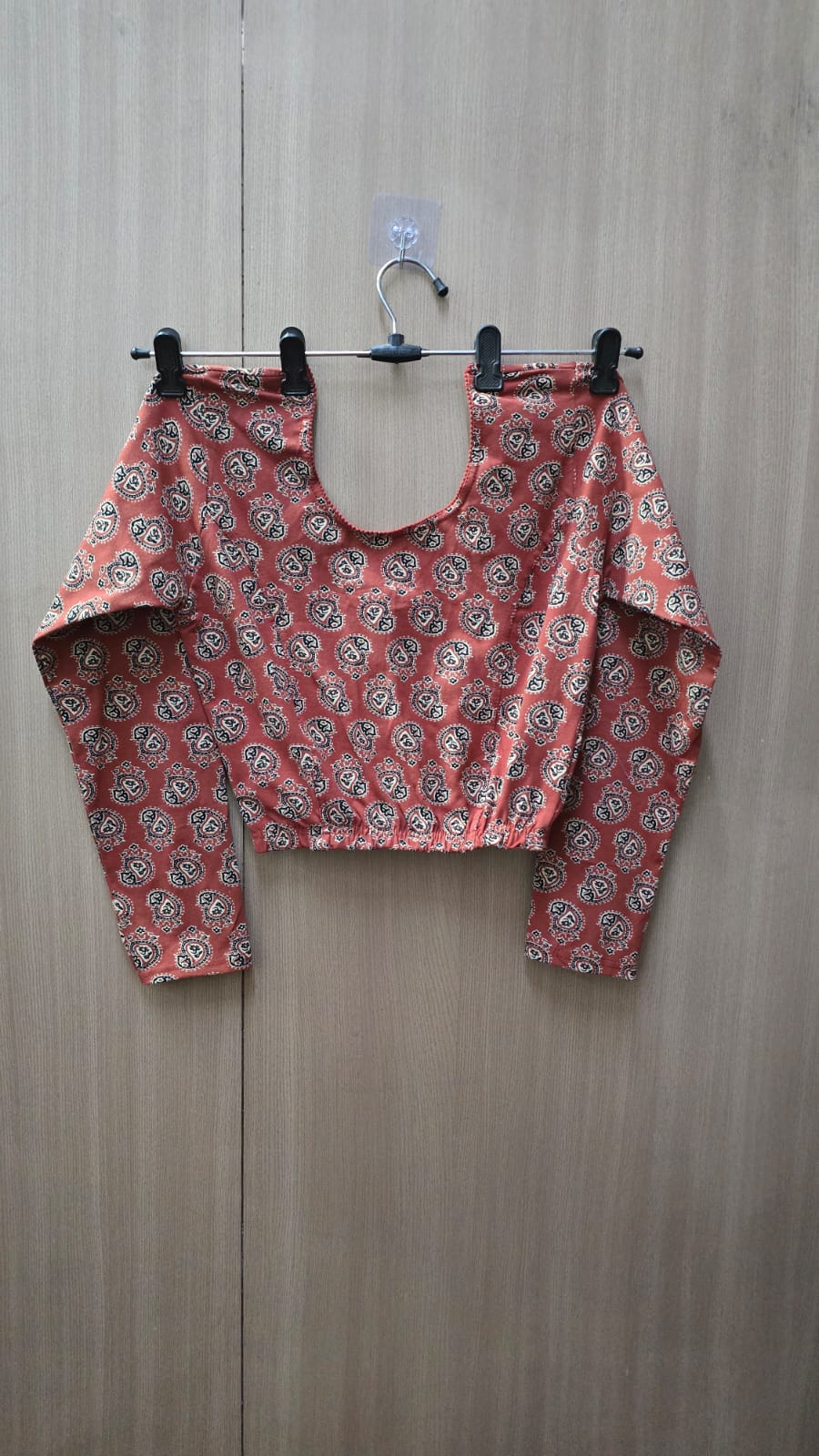 Full Sleeve Strachable kalamkari blouse (BL04)