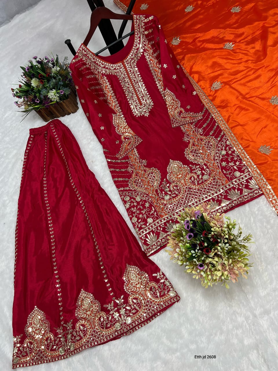 FANCY KURTI PLAZZO SET (FK02)