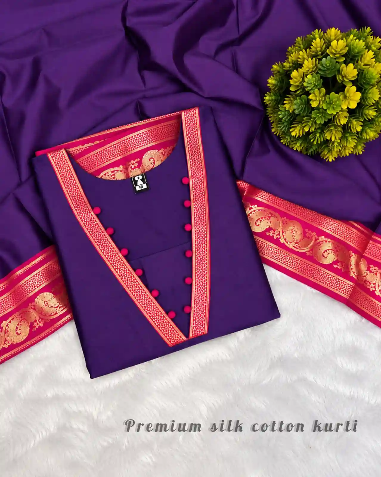 Traditional Silk Cotton kurti ( SILK01)