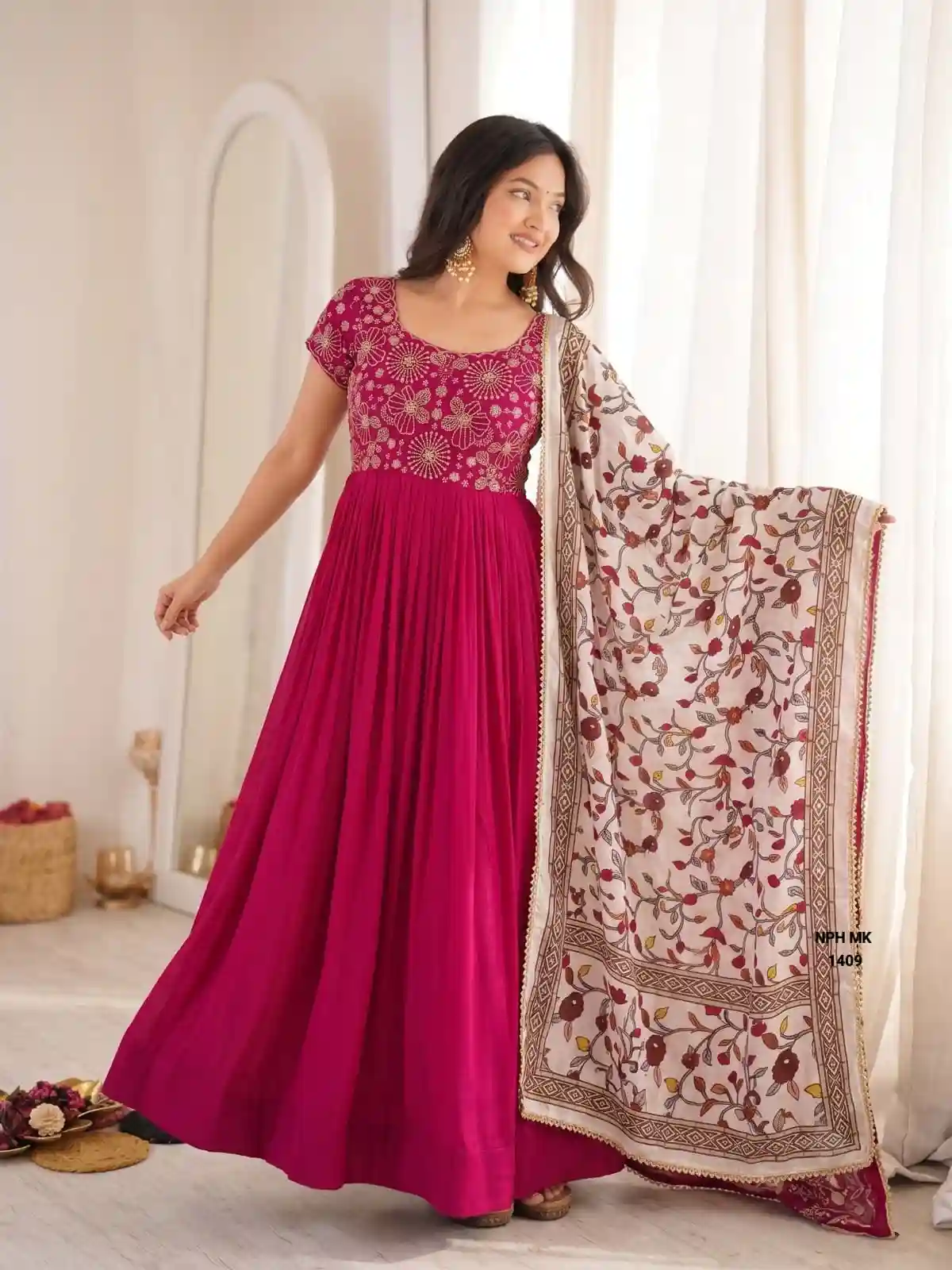 Maggam Work Gown ( MO04)