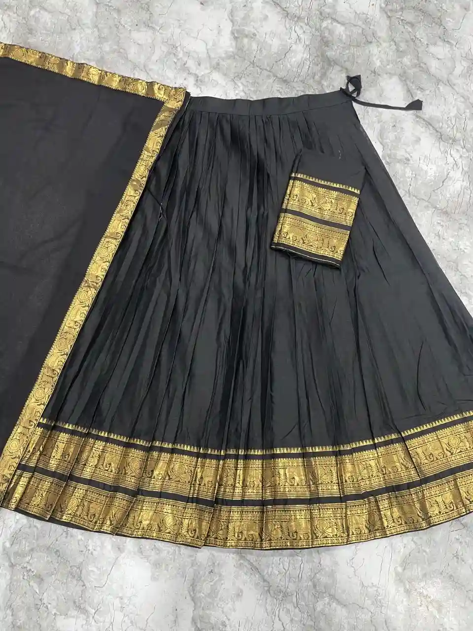 The South-style Kanjivaram Type silk lehenga (L20)