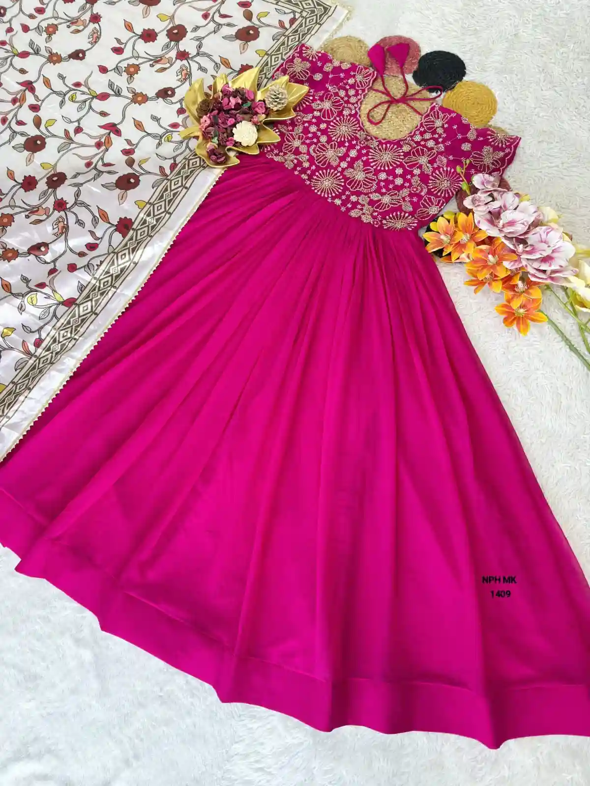 Maggam Work Gown ( MO04)